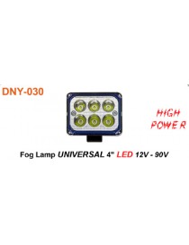 Lampu Kabut UNIVERSAL 4'' LED 12V - 90V