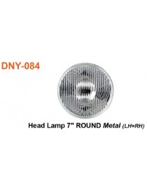 Lampu Depan 7'' ROUND METAL (LH=RH)