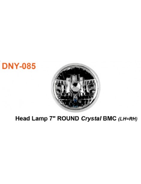 Lampu Depan 7'' ROUND Crystal BMC (LH=RH)