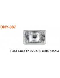 Lampu Depan 5'' SQUARE METAL (LH=RH)