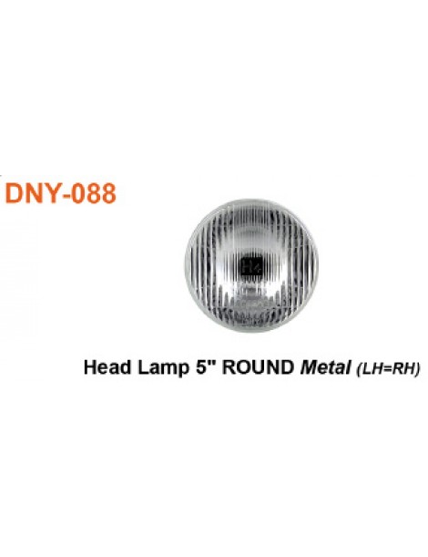 Lampu Depan 5'' ROUND Metal (LH=RH)